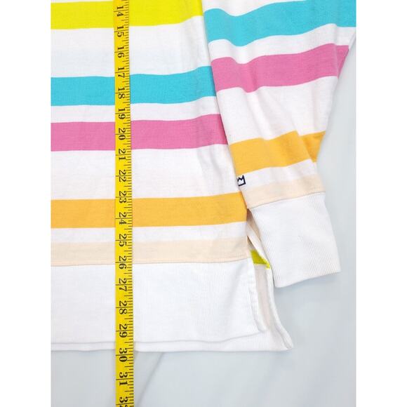 Crown & Ivy Sweater Multicolor Color Stripe Women L - Picture 3 of 10